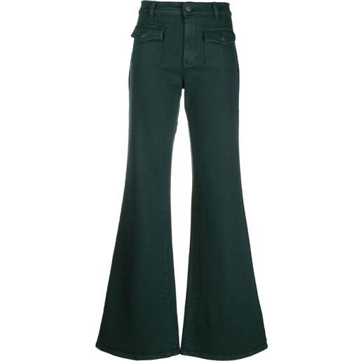 P.A.R.O.S.H. jeans a gamba ampia - verde