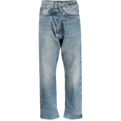 R13 jeans crop - blu