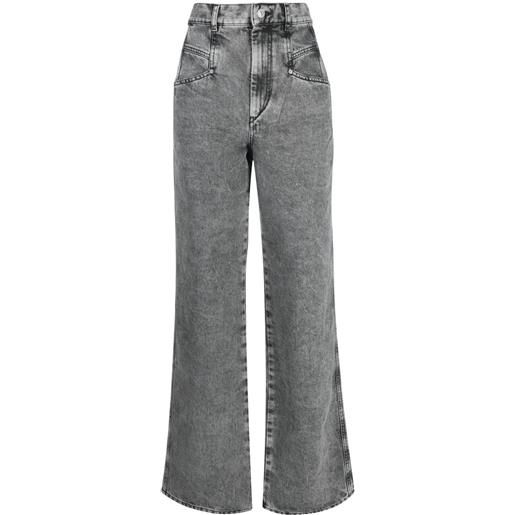 ISABEL MARANT jeans con effetto vissuto - grigio