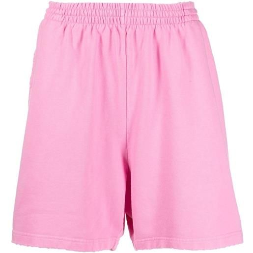 Balenciaga shorts sportivi bb paris icon - rosa