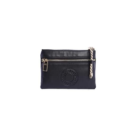 DON ALGODON - portamonete donna portafogli da donna con porta carte donna - portafoglio donna e portamonete donna silvana, nero