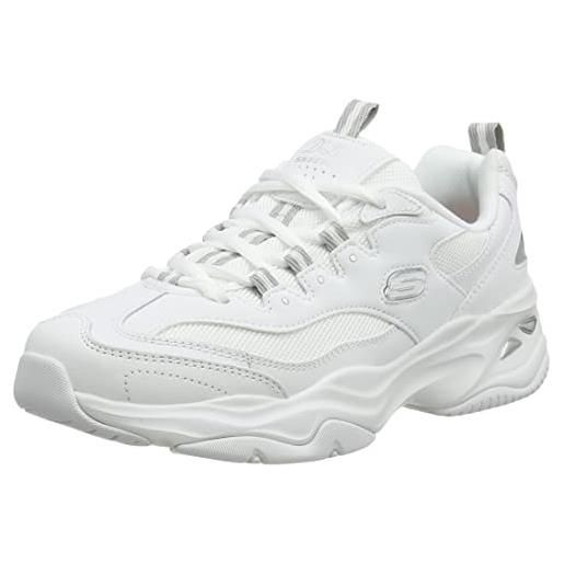 Skechers d'lites 4.0, scarpe da ginnastica donna, black wht, 38.5 eu
