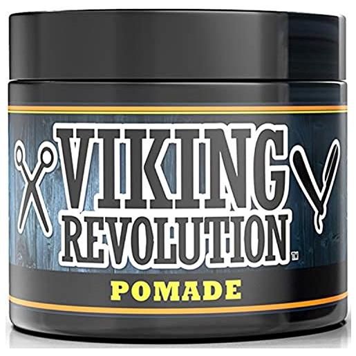 Viking Revolution cera capelli uomo 113g - modella e definisci i tuoi capelli - tenuta forte e alta lucentezza - a base d'acqua, facile da lavare - cera per capelli uomo