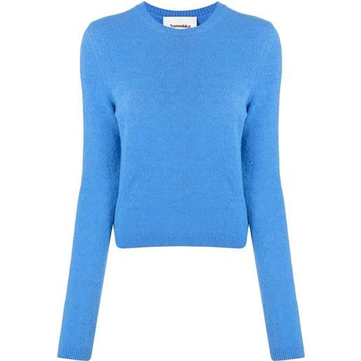 Nanushka maglione girocollo - blu