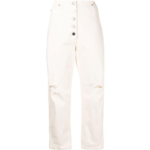 Rachel Comey jeans affusolati con strappi - bianco