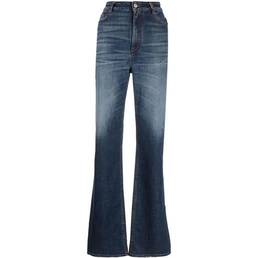 Dorothee Schumacher jeans dritti con effetto schiarito - blu