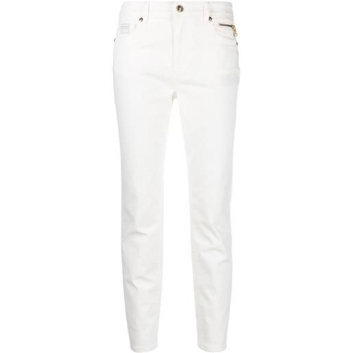 Versace Jeans Couture pantaloni crop skinny - bianco