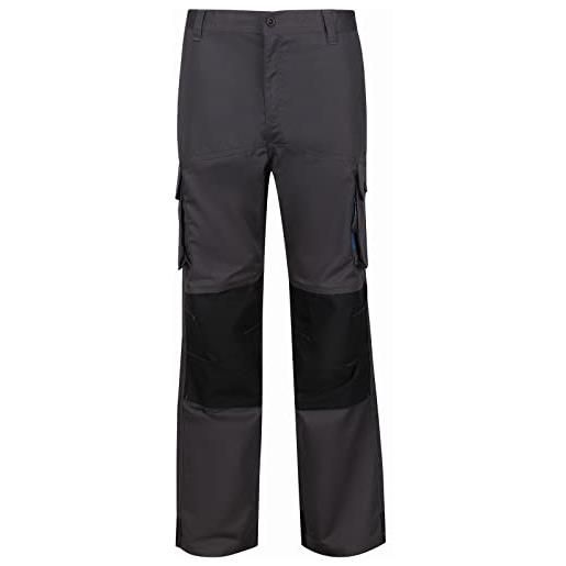 Regatta pantaloni rinforzati tactical threads workwear heroic worker trousers, uomo, black, 32