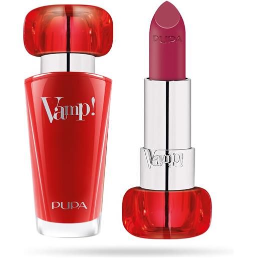 Pupa vamp!Lipstick rossetto volumizzante 3,5g black cherry 201