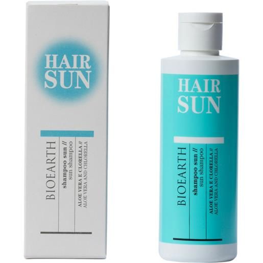 Bioearth hair sun shampoo post sole aloe vera/clorella 200ml