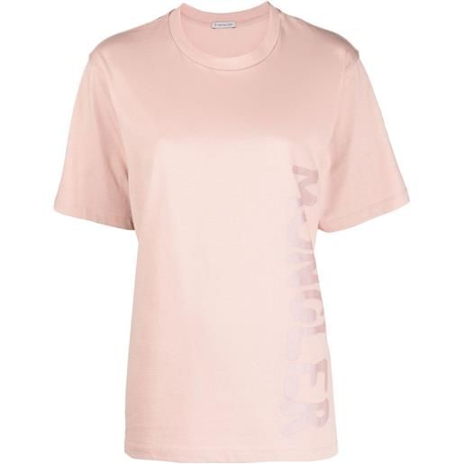 Moncler t-shirt con stampa - rosa