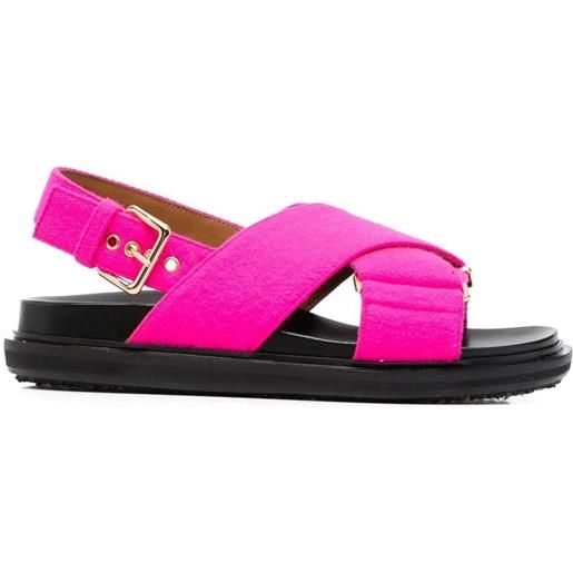 Marni sandali con fasce incrociate - rosa