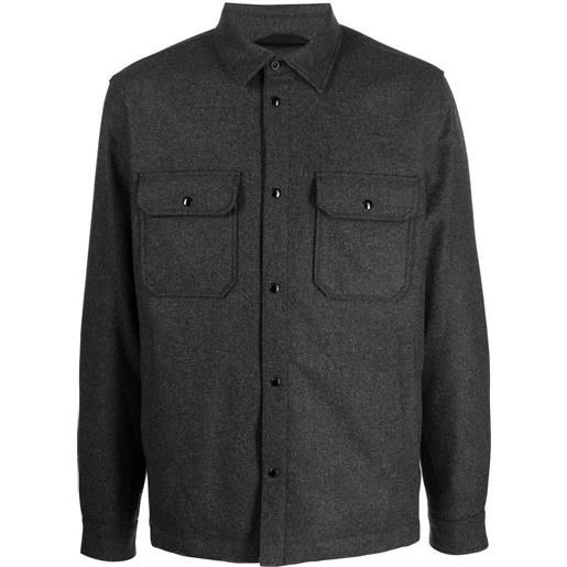 Woolrich giacca-camicia a maniche lunghe - grigio