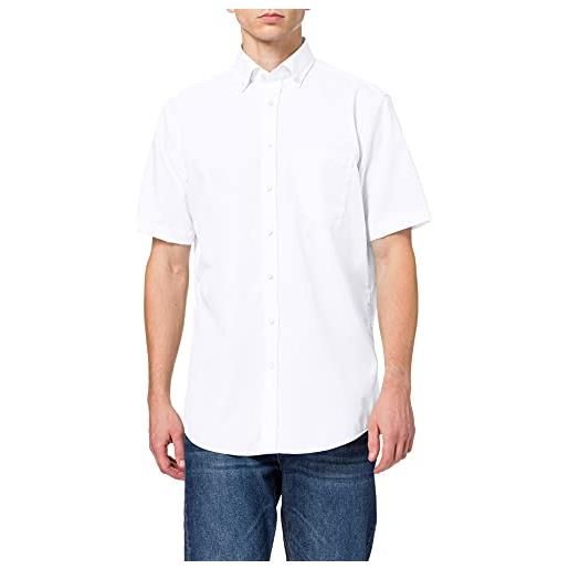 Seidensticker uomo modern bügelfrei camicia business, bianco (white 01), 45