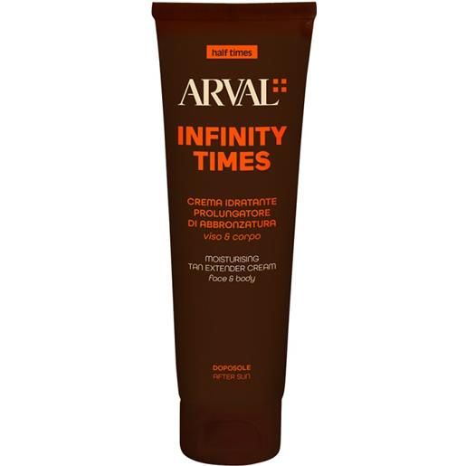 Arval infinity times crema idratante prolungatore di abbronzatura viso e corpo, 150-ml