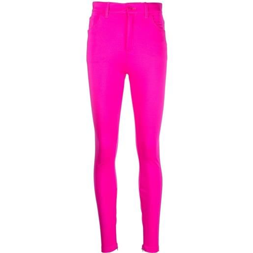 Balenciaga pantaloni a vita alta - rosa