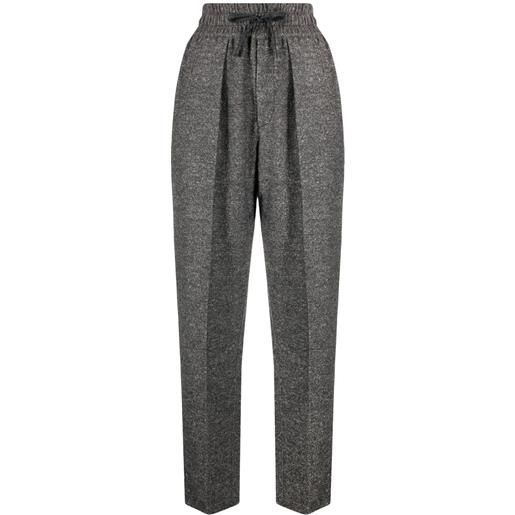 MARANT ÉTOILE pantaloni affusolati miroki con coulisse - grigio