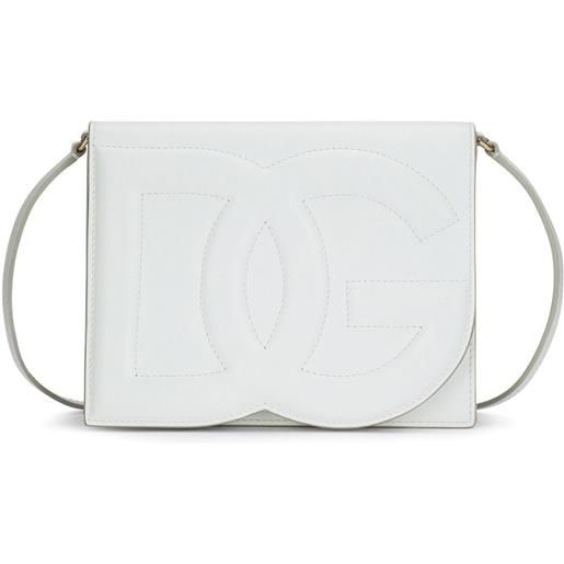 Dolce & Gabbana borsa a tracolla dg logo - bianco