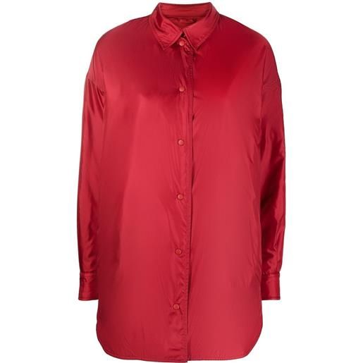 ASPESI giacca-camicia con bottoni automatici - rosso