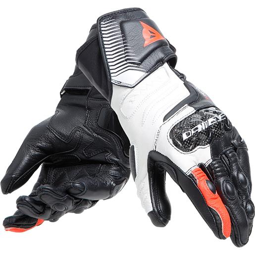 DAINESE guanti donna dainese carbon 4 long bianco rosso