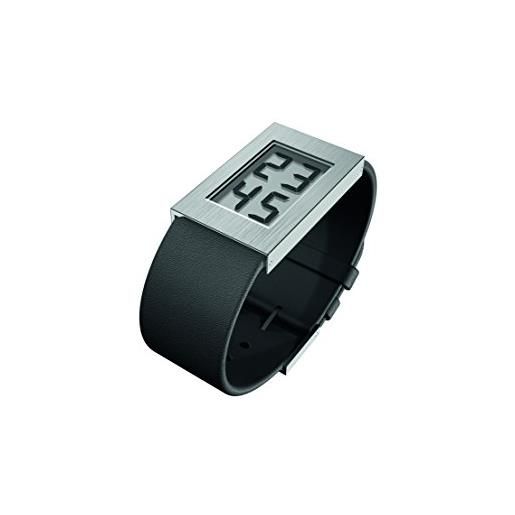 Rosendahl orologio ros02 e lcd (display digitale a cristalli liquidi) unisex con cinturino in pelle nera 43270