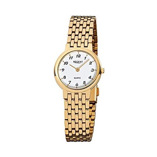 Regent orologio da polso donna acciaio inossidabile placcato oro f910