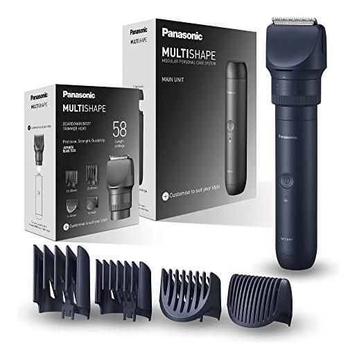 Panasonic multishape sistema modulare per la cura della persona er-ctw1, regolabarba e tagliacapelli per uomo con batteria ricaricabile ni-mh
