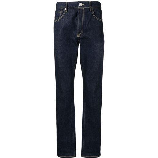 Kenzo jeans slim con logo posteriore - blu