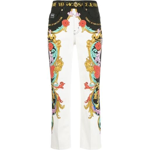 Versace Jeans Couture pantaloni con logo - bianco