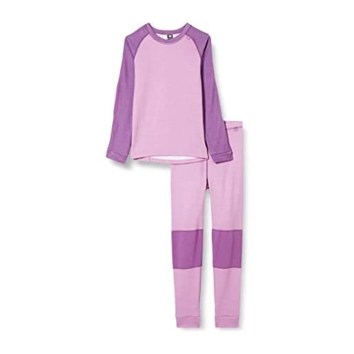 Helly Hansen unisex bambini kids hh lifa merino set, viola, 6