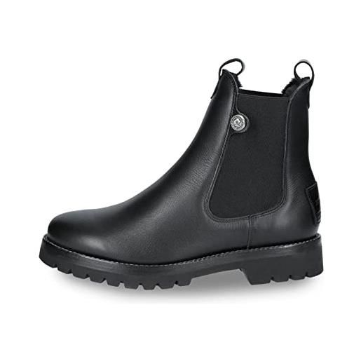 Panama Jack francesca igloo, chelsea boot donna, nero, 42 eu