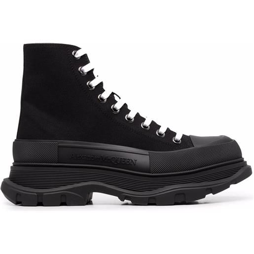 Alexander McQueen sneakers alte tread slick - nero