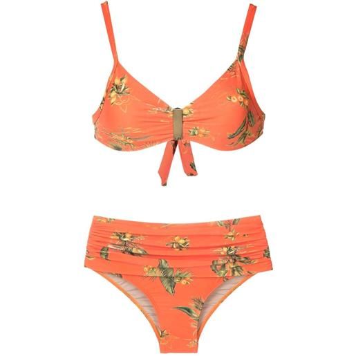 Lygia & Nanny slip bikini a fiori - arancione