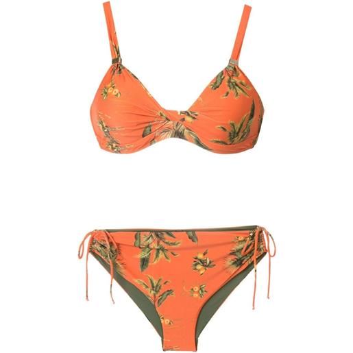 Lygia & Nanny set bikini a fiori - arancione