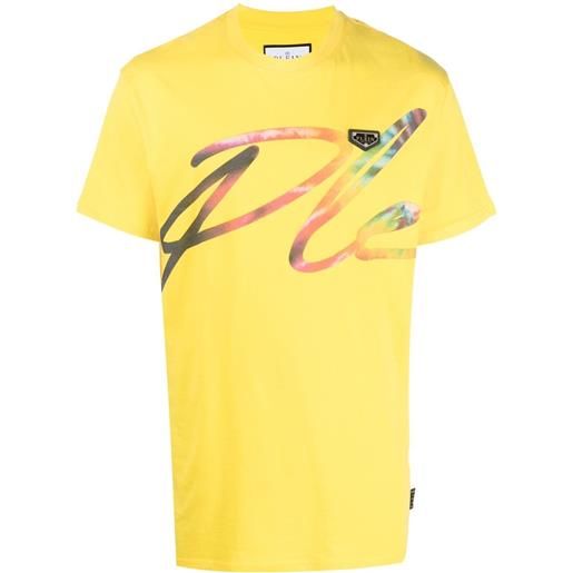 Philipp Plein t-shirt ss signature - giallo
