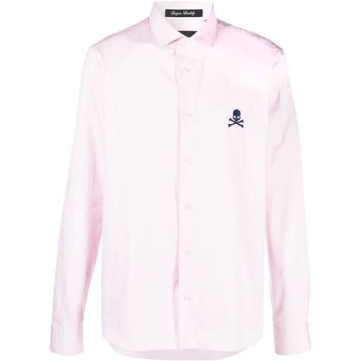 Philipp Plein camicia con ricamo - rosa