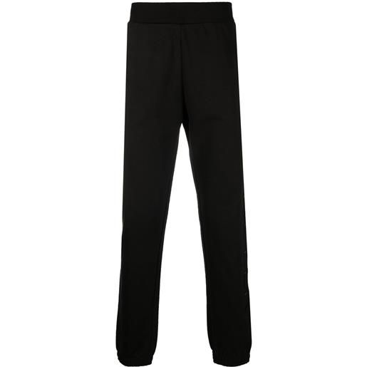 Moncler pantaloni sportivi con ricamo - nero