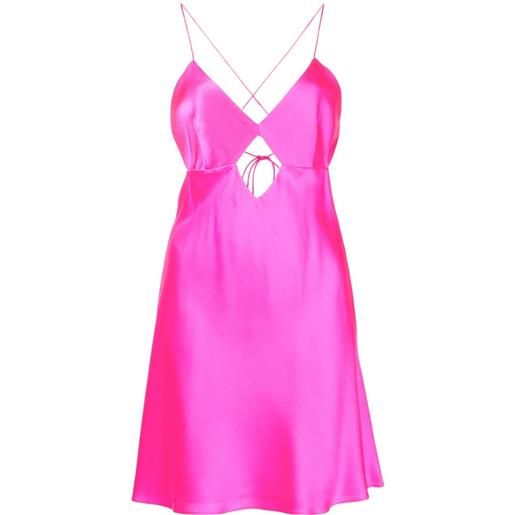 Michelle Mason abito corto con dettaglio cut-out - rosa