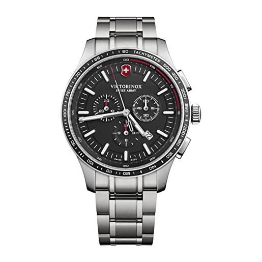 Victorinox alliance - orologio analogico da uomo, al quarzo, con cinturino in acciaio inossidabile, v241816, cinturino, bracciale