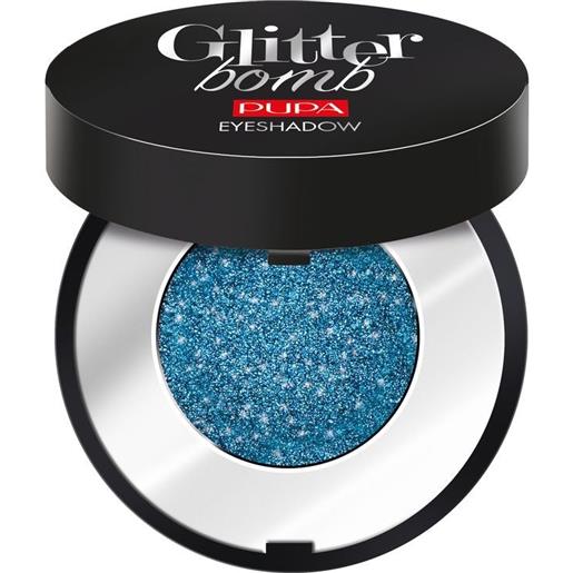 Pupa glitter bomb eyeshadow ombretto compatto 005 crystallized blue