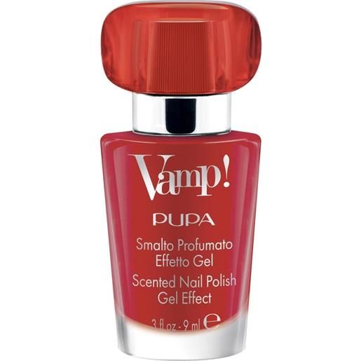 Pupa vamp!Smalto profumato effetto gel smalto effetto gel 203 sensual red-fragranza rossa