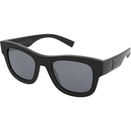 Dolce & Gabbana dg6140 501/6g | occhiali da sole graduati o non graduati | prova online | unisex | plastica | quadrati | nero, grigio | adrialenti