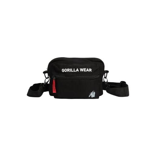 GORILLA WEAR, borsa a tracolla unisex-adulto, nero, 20cm, 16cm, 5cm