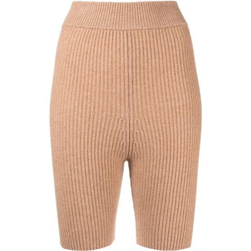 Cashmere In Love shorts mira a coste - marrone