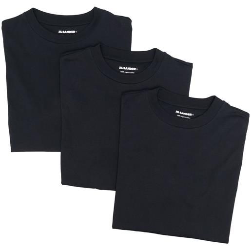 Jil Sander set t-shirt con applicazione - blu