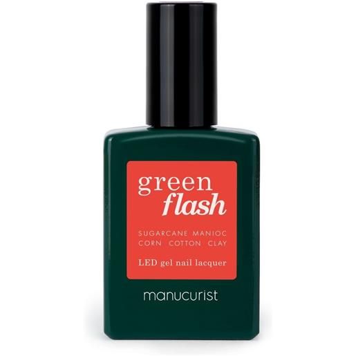 Manucurist green flash - smalto semipermanente 15ml smalto effetto gel coral reef
