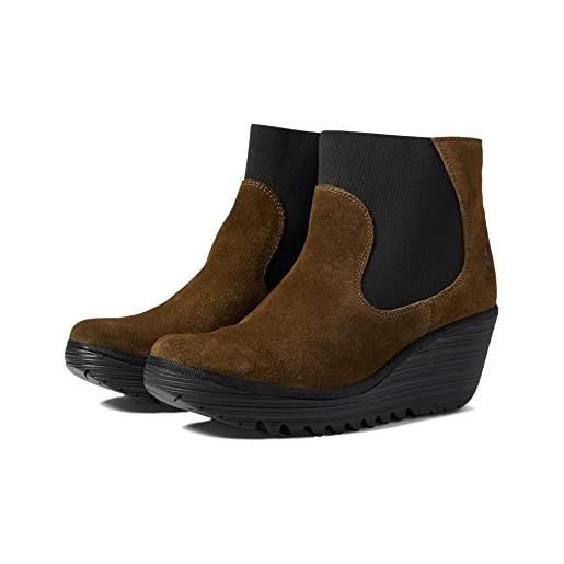Fly London yade398fly, stivali chelsea donna, sludge, 41 eu