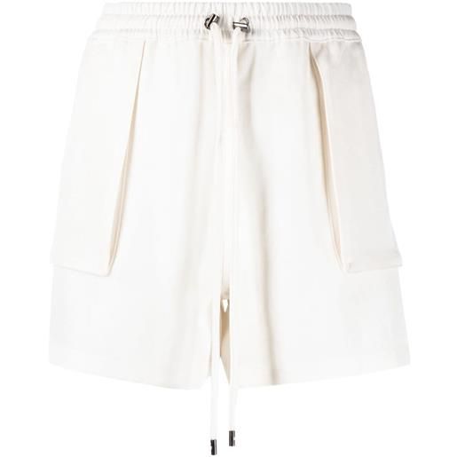 TOM FORD shorts a vita alta con coulisse - bianco