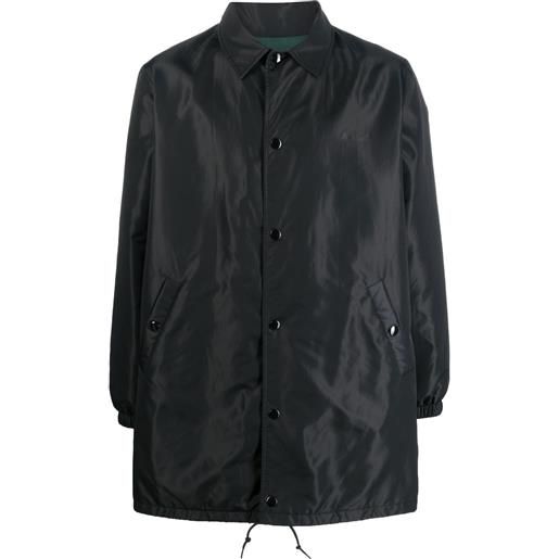 A.P.C. giacca-camicia con stampa - nero
