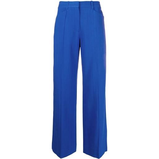 Victoria Beckham pantaloni dritti a vita alta - blu